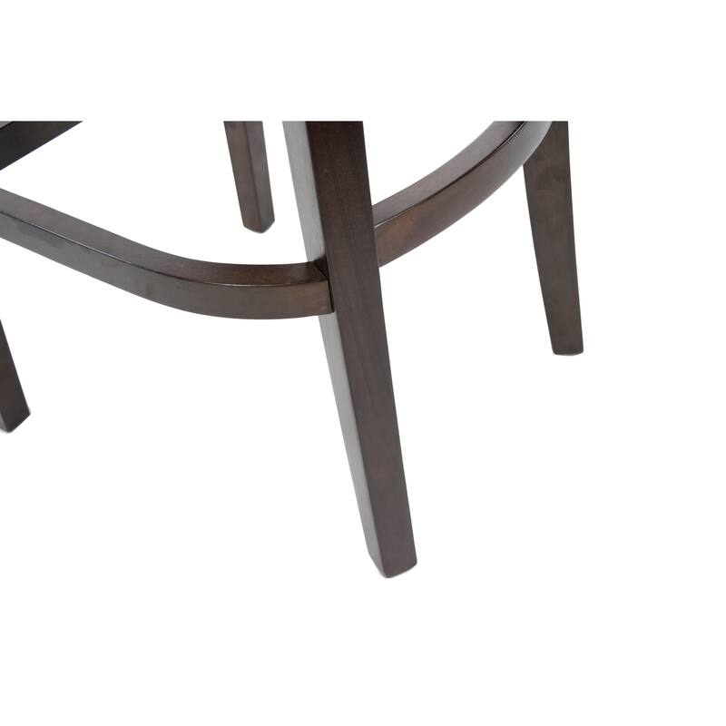 Sole Designs Bella Collection Modern SACHI Fabric Upholstered Counter Bar Stool With Nail Trim & Wingback Design