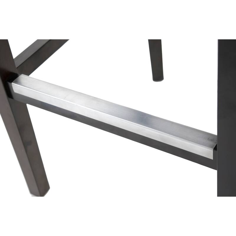 Sole Designs Bella Collection Modern SACHI Fabric Upholstered Counter Bar Stool With Nail Trim & Wingback Design