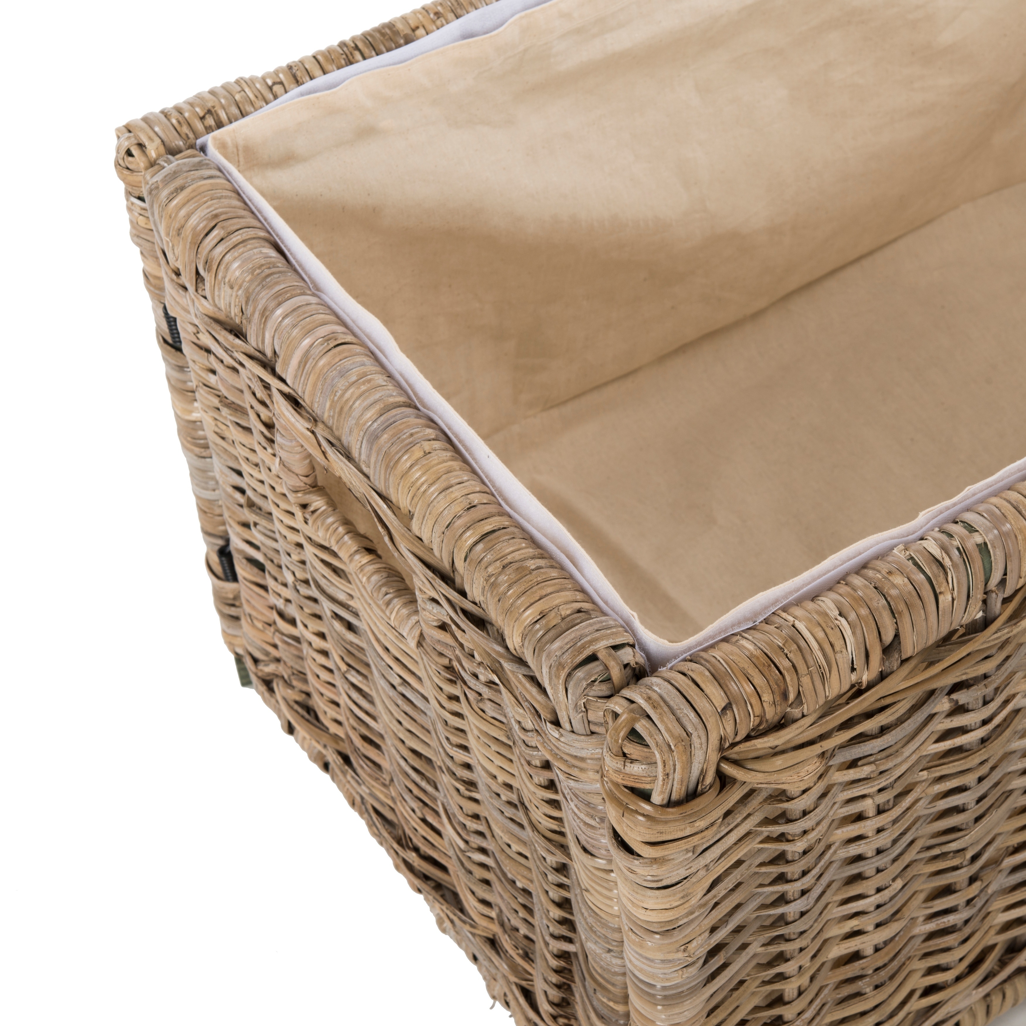 30 Wicker Storage Trunk Gray Rattan 30 Wicker Storage Trunk Gray Rattan