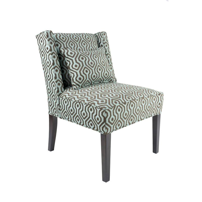 Nolani Modern Fabric BISTROLE Upholstered Slipper Wingback Chair