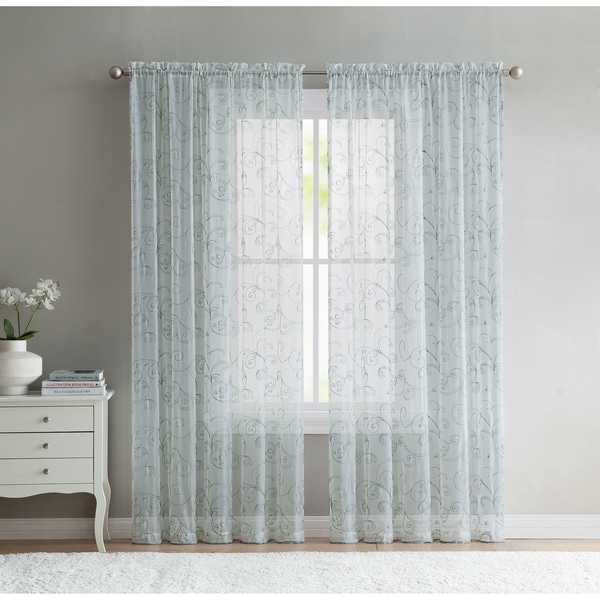 VCNY Home Elizabeth Sheer Curtain Panel