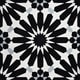 preview thumbnail 2 of 5, Handmade Alhambra in Black, White, Grey Tile, Pack of 12 (Morocco)