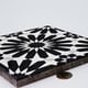 preview thumbnail 6 of 5, Handmade Alhambra in Black, White, Grey Tile, Pack of 12 (Morocco)
