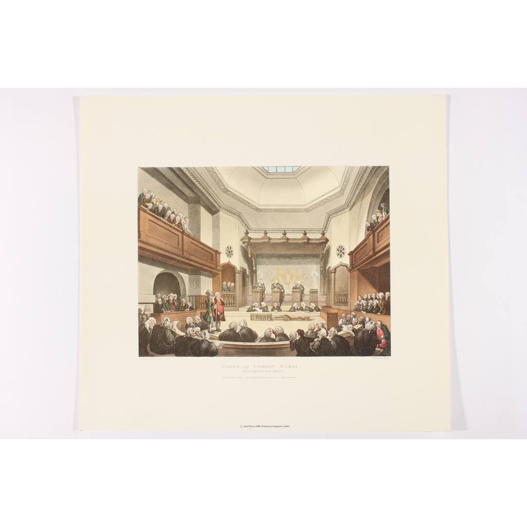 Westminster Hall Court of Common Pleas Wall Art Print