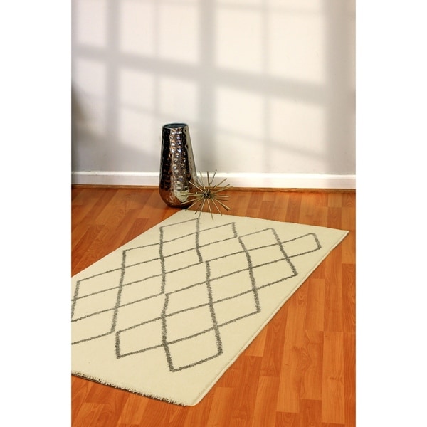 Artworks Ivory/Black Area Rug - 2'7" x 4'7"