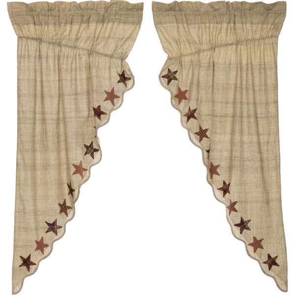Abilene Star Prairie Curtain Set - 63" x 36"