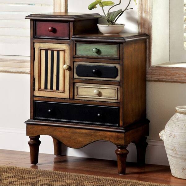 Shop Neche Vintage Style Accent Chest Multicolor Free Shipping