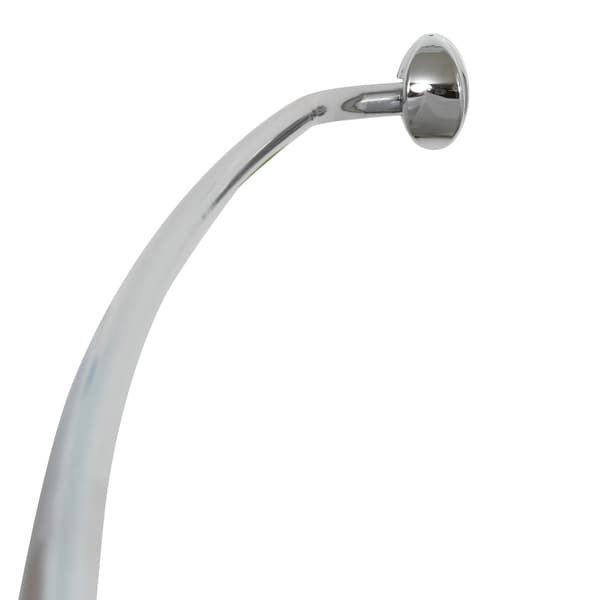Neverrust Curved Shower Rod Set 14 Piece Bath Polished Neverrust Curved Shower Rod Set 14 Piece Bath Polished Chrome And
