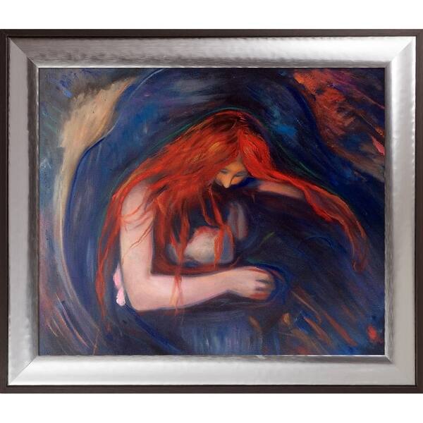 slide 1 of 4, Edvard Munch 'Vampire, 1895' Hand Painted Oil Reproduction
