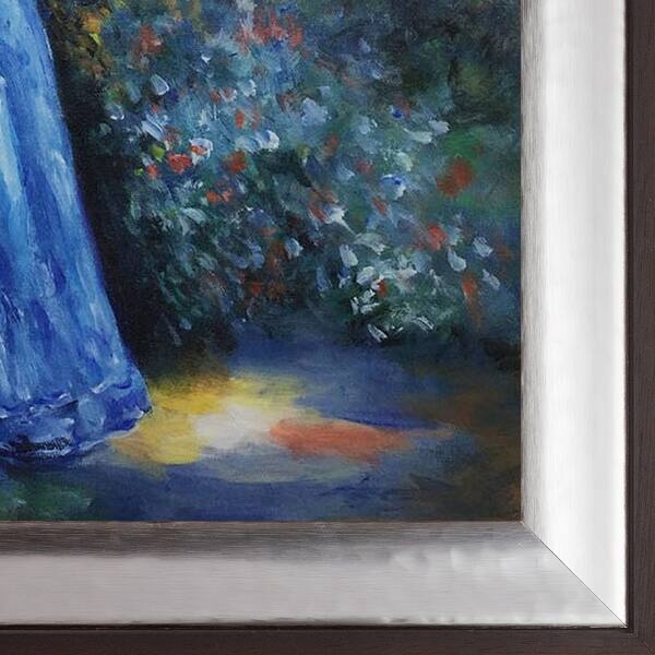 La Pastiche Pierre-Auguste Renoir 'Woman in a Blue Dress, Standing in the  Garden of St. Cloud' Hand Painted Oil Reproduction - Bed Bath & Beyond -  17833105