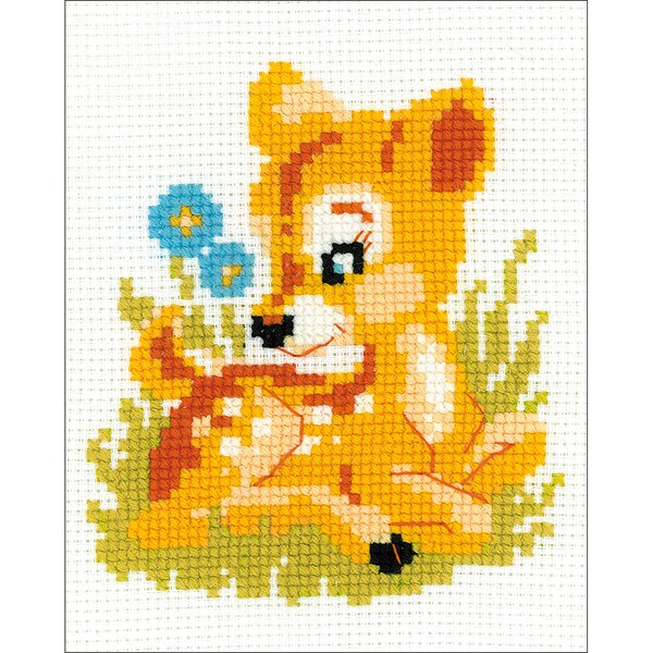 Shop Baby Deer Counted Cross Stitch Kit-6"X6" 10 Count - Free Shipping