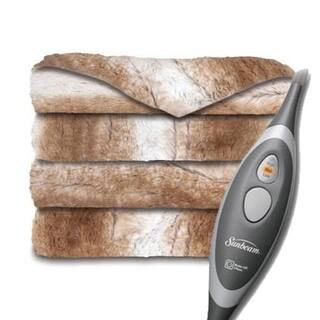 Shop Sunbeam Faux Fur Ultra Soft Oversized Heated Electric Throw