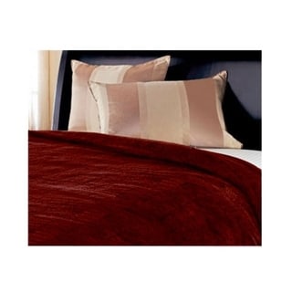 Microplush Electric Blanket Dual Control Heated Twin Full Queen King Size Walnut