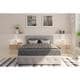 preview thumbnail 4 of 14, Avenue Greene Romeo Upholstered Bed with Storage