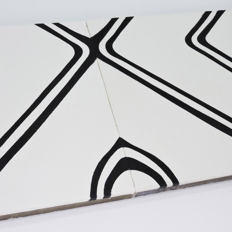 Handmade Chawen in White and Black Tile