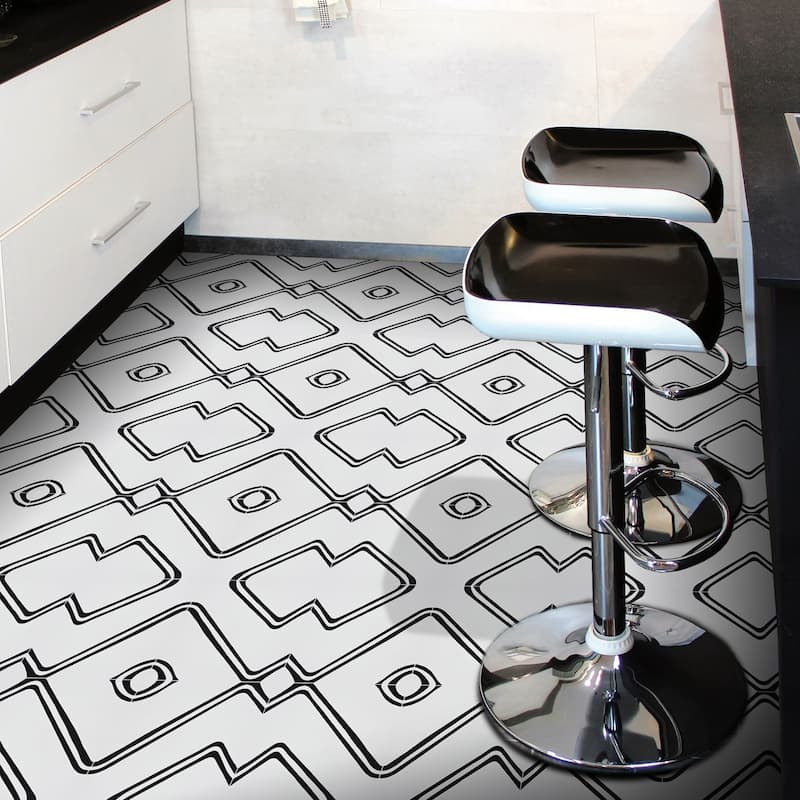Handmade Chawen in White and Black Tile