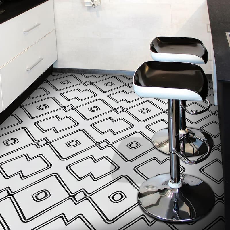 Handmade Chawen in White and Black Tile