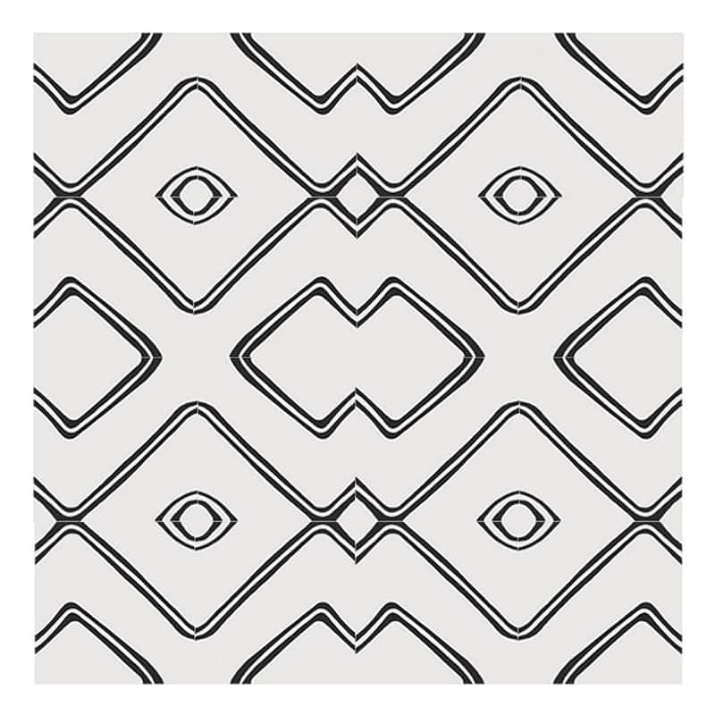 Handmade Chawen in White and Black Tile