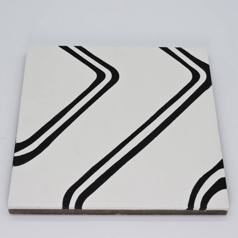 Handmade Chawen in White and Black Tile