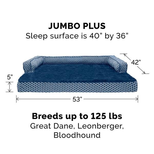 Shop Furhaven Pet Bed Plush Decor Comfy Couch Orthopedic Sofa