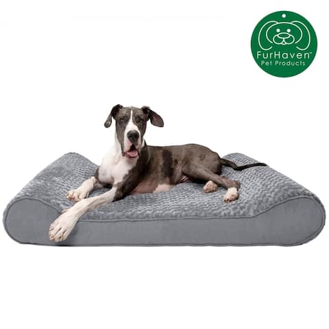 FurHaven Orthopedic Ultra Plush Luxe Lounger Dog Bed