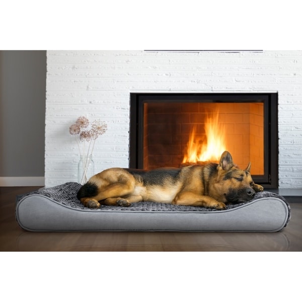 FurHaven Ultra Plush Luxe Lounger Orthopedic Pet Bed