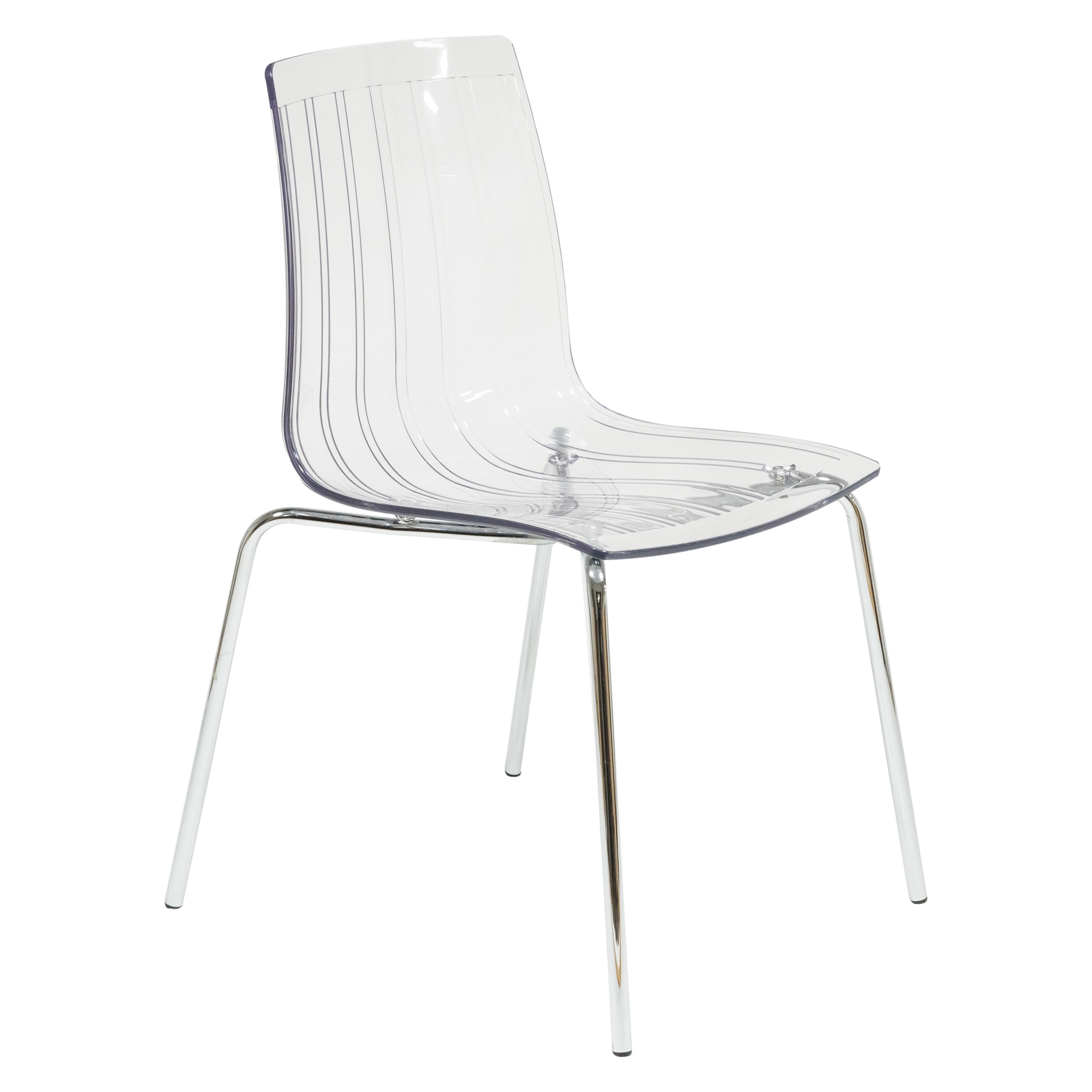 mid century modern clear chair