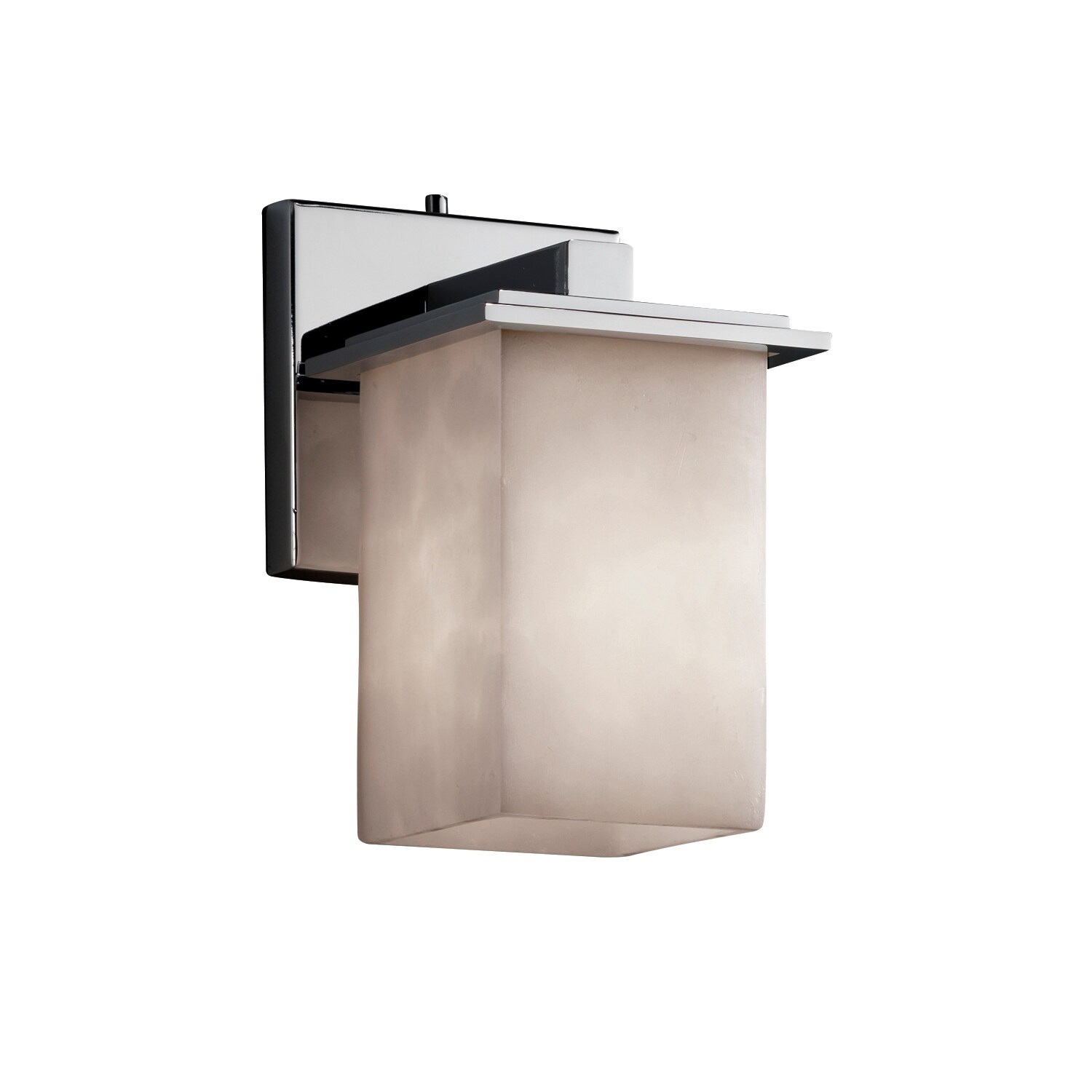 Justice Design Clouds Montana Polished Chrome Wall Sconce - Silver