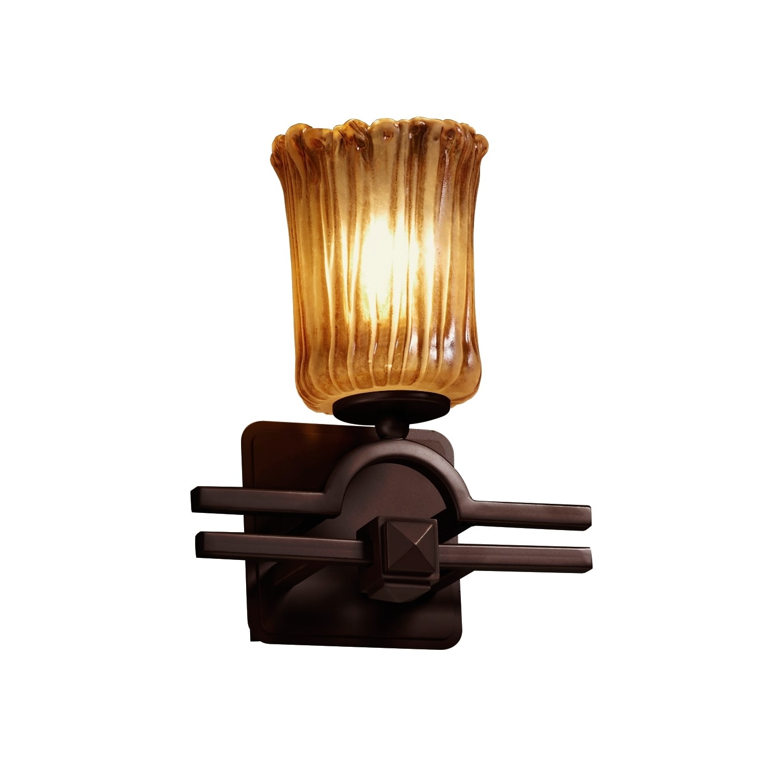 Justice Design Veneto Luce Argyle Dark Bronze Wall Sconce