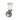 Justice Design Veneto Luce Tradition Polished Chrome Wall Sconce, Whitewash Cylinder with Rippled Rim Shade - Silver
