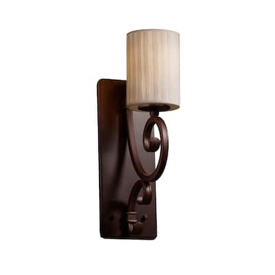 Justice Design Limoges Victoria Dark Bronze Wall Sconce