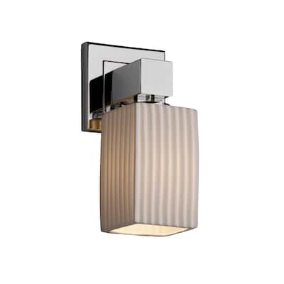 Justice Design Limoges Aero Polished Chrome Wall Sconce - Silver