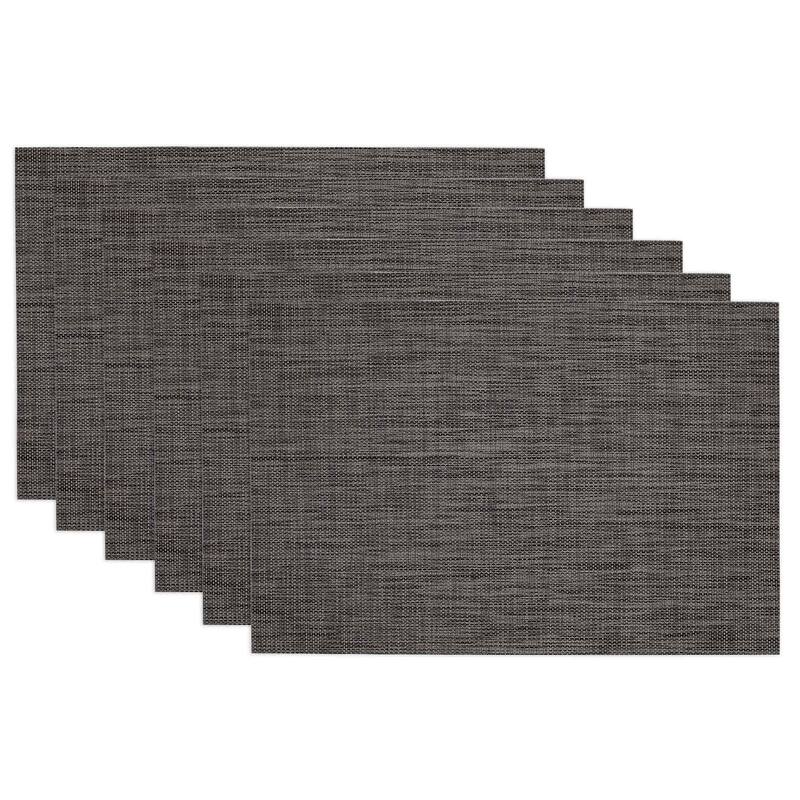 Grey Tonal Tweed Placemat Set of 6