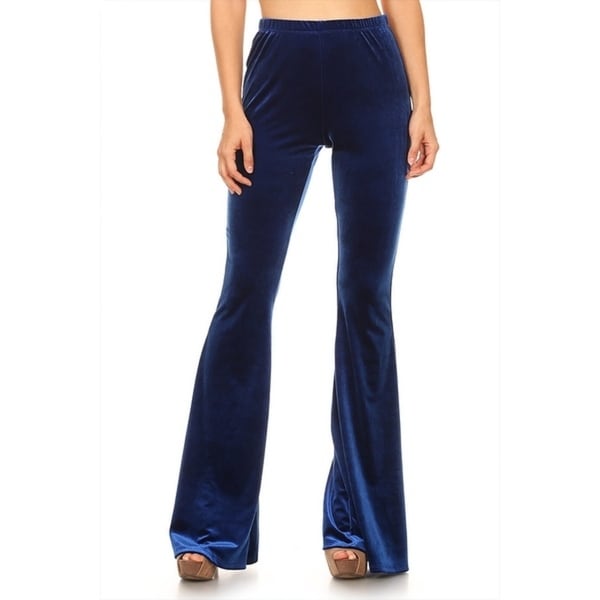 Women's Solid Velvet Wide Leg Pants - Free Shipping On Orders Over $45 ...