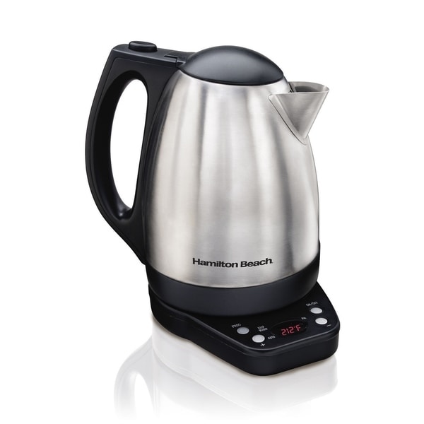 Shop Hamilton Beach 1500W 1.7 L Variable Temp Kettle Electric Cordless