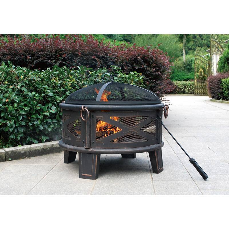 26" Steel Deep Bowl Fire Pit