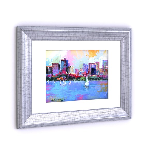 Copper Grove Richard Wallich 'Boston 3' White Matte Silver Frame Wall Art