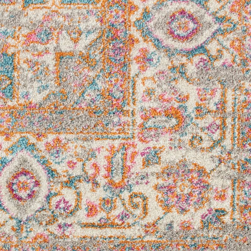 Porch & Den Dobbin Vintage Persian Medallion Farmhouse Area Rug