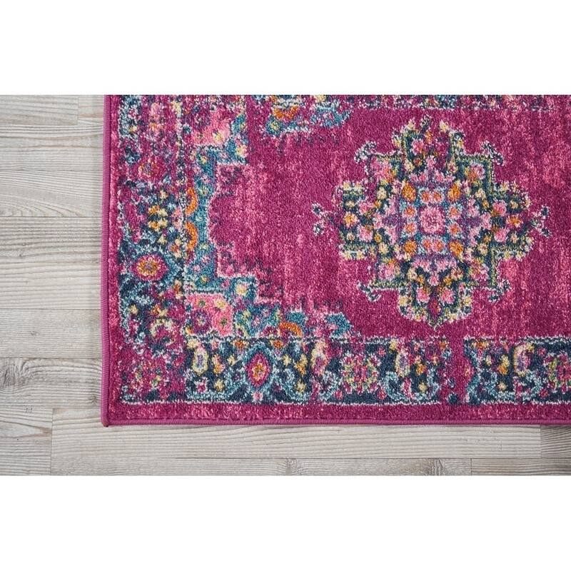 Porch & Den Dobbin Vintage Persian Medallion Farmhouse Area Rug