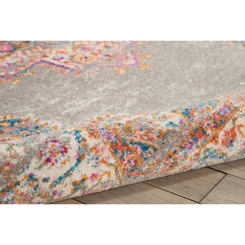 Porch & Den Dobbin Vintage Persian Medallion Farmhouse Area Rug