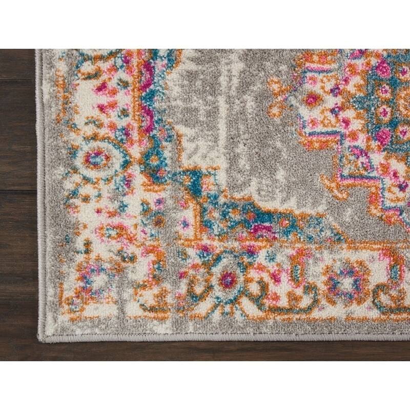 Porch & Den Dobbin Vintage Persian Medallion Farmhouse Area Rug