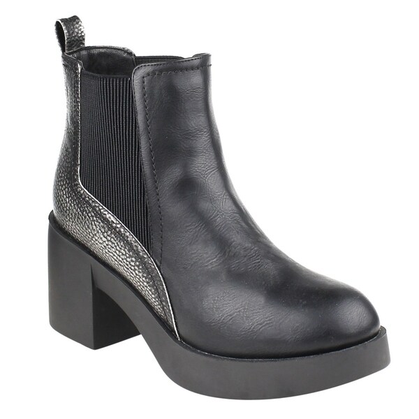 platform chelsea booties