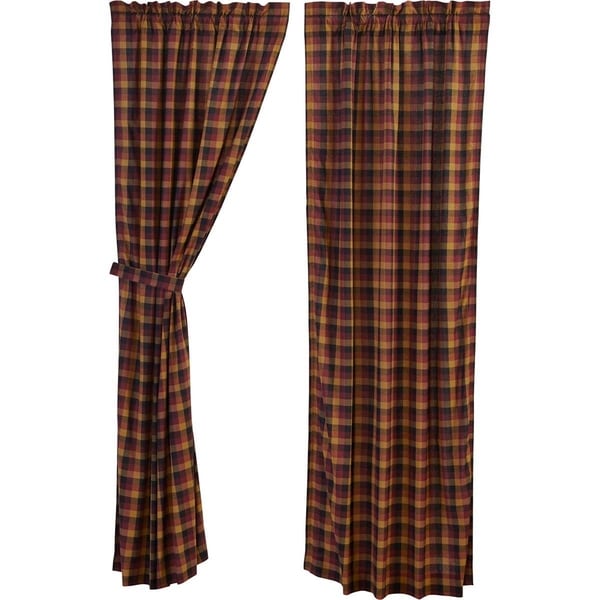 VHC Primitive Prairie Swag Pair Heritage Farms Kitchen Curtains Rod Pocket