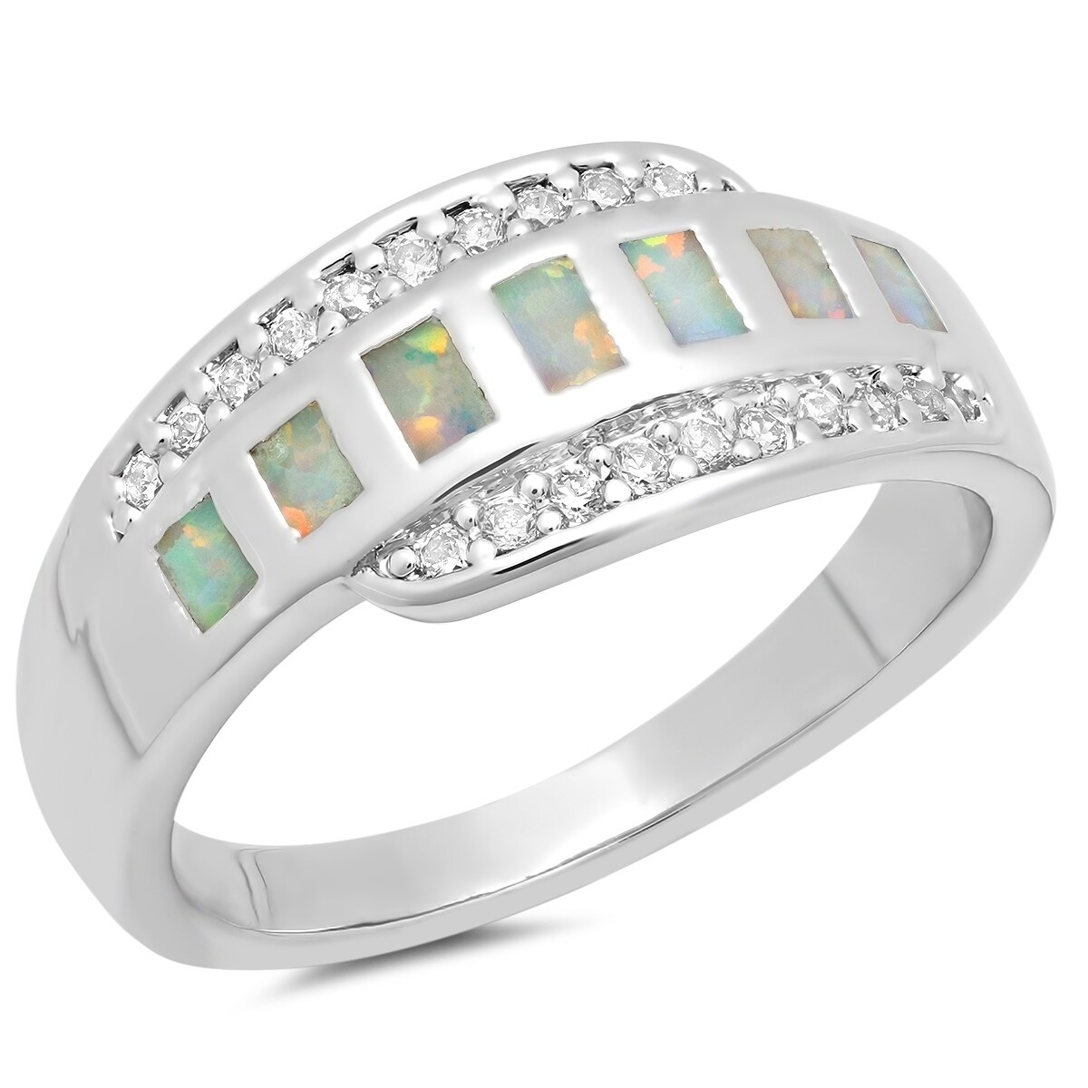 fire opal band