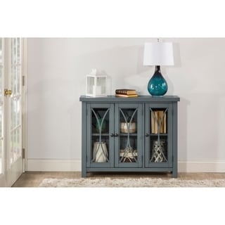 Hillsdale Furniture Bayside Three Door Cabinet, Robin Egg Blue - 41.25 ...