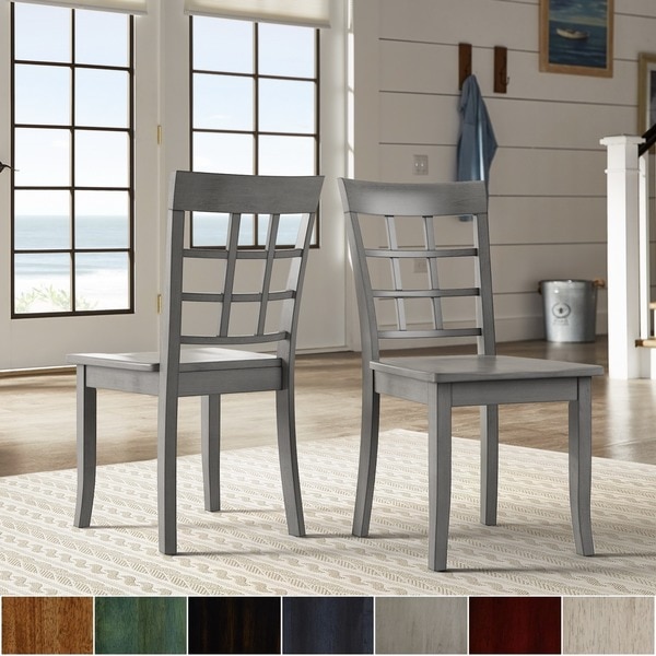 Wilmington II Window Back Wood Dining Side Chairs (Set of 2) by iNSPIRE Q Classic. Opens flyout.