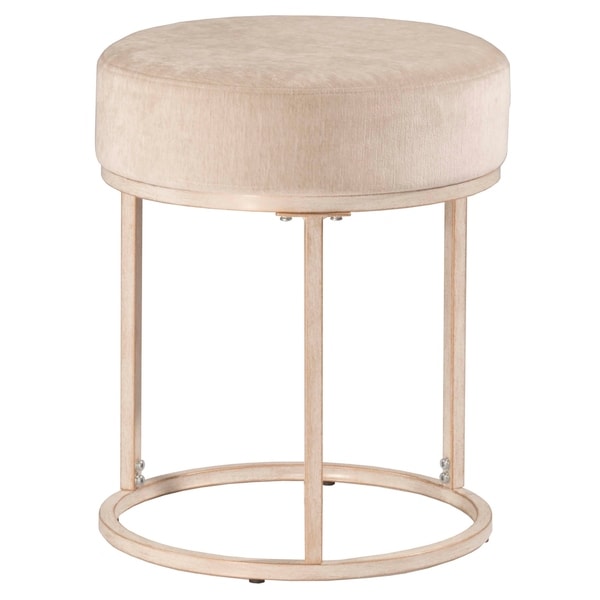 Hilale Furniture Swanson Vanity Stool White Free Shipping Hilale Furniture Swanson Vanity Stool White