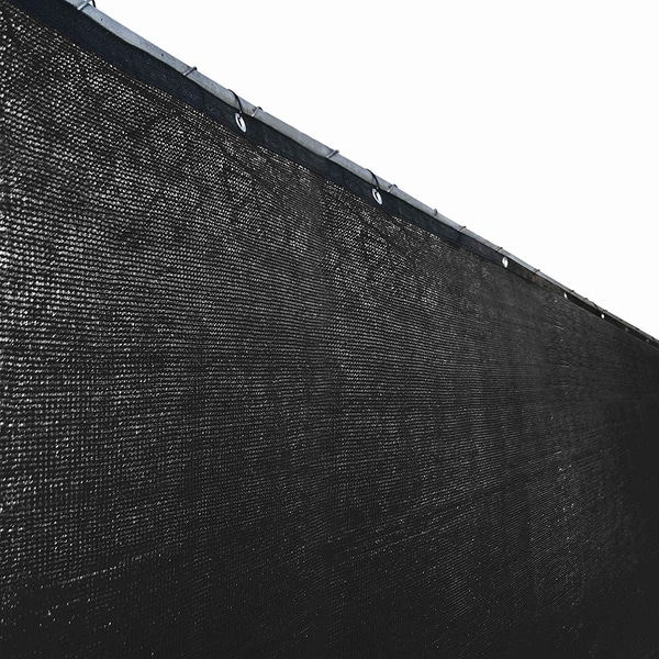 ALEKO 6'X150' Aluminum Eye Fence Privacy Outdoor Backyard Black Screen