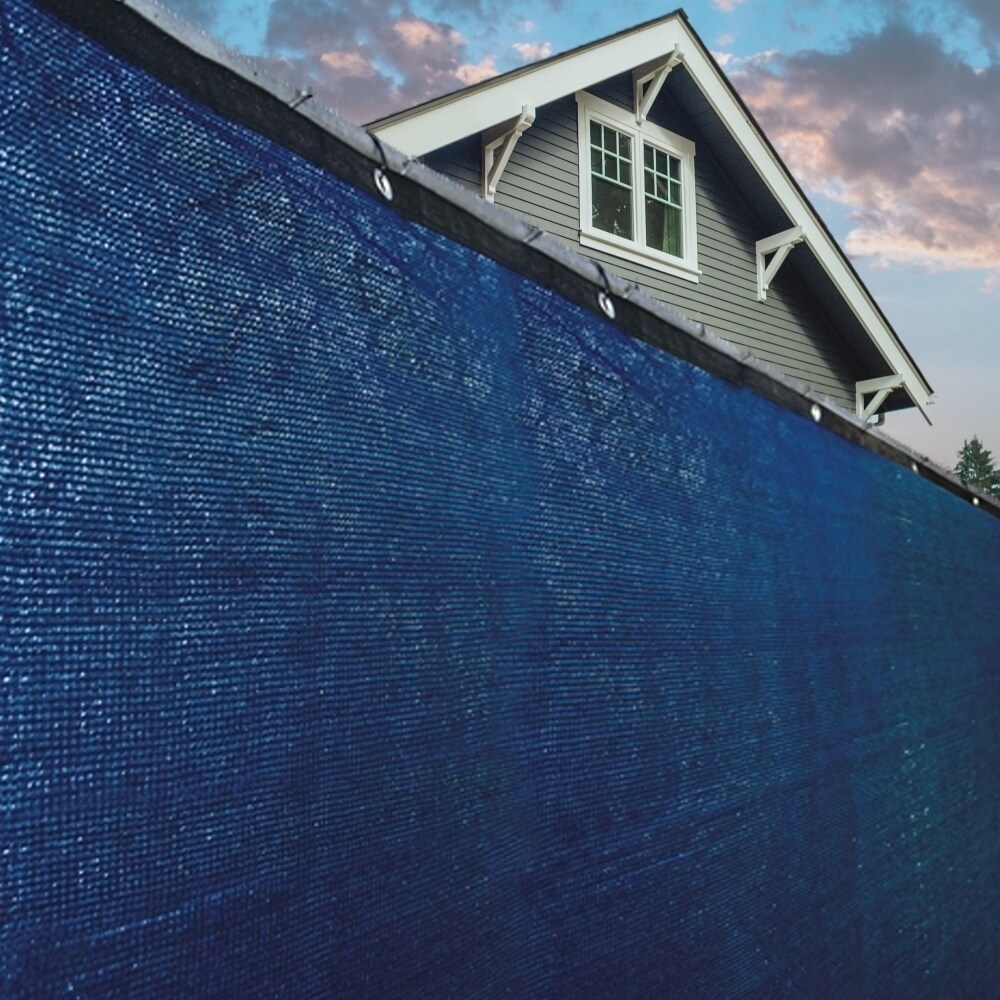 Decorative Fences Aleko 6 X 50 Feet Blue Fence Privacy Screen