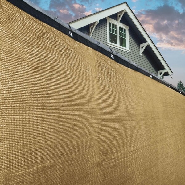 6'x50' Green Black Beige Brown Privacy Fence Windscreen Yard Garden Fabric Mesh 